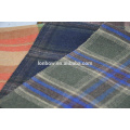 Tartan Plaid Melton Wolle Stoff auf Lager von China-Lieferant